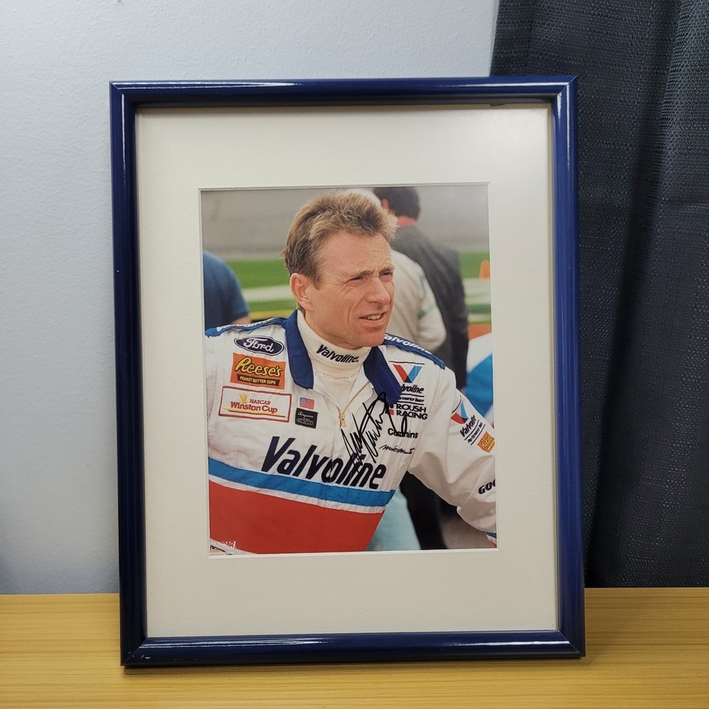 Mark Martin Autographed Photo Framed #6 Signed‎
